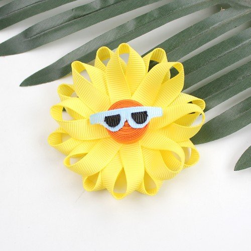 Summer Themed Hair Clips , summer Sunflower hair clips Summer Themed Hair Clips , summer Sunflower hair clips