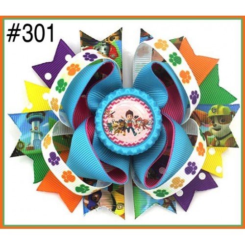 4.5inch character inspired hair bows 301-350 4.5inch character inspired hair bows 301-350