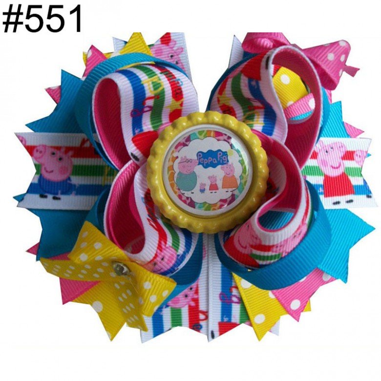 4.5inch character inspired hair bows 551-600 4.5inch character inspired hair bows 551-600