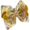 Disney belle princess boutique inspired hair bows Beauty and the Beast hair clips Disney belle princess boutique inspired hair bows Beauty and the Beast hair clips