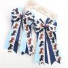 2pcs/pair Equestrian Hair Bows  Horse Show Bows Sport Long Streamer Hair Clip 