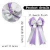 Equestrian Hair Clips Horse Show Bows Solid Color Long Streamer Hair Bow Long Tail Sailor Kids Hair Accessories