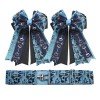 Equestrian Show Bows and Belts Monogrammed Equestrian Horse Show Competition Bows Clips for Girls