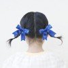Girls Cute Small Monogrammed Equestrian Horse Show Hair Bow Clip Equestrian Theme Ribbon Ponytail Holder Bows for Kids
