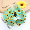 4.7inch Sunflower Hair Bows Girls Toddler Cute Yellow Blue Daisy Flower Hair Clip Kids Boutique Hair Accessories 4.7inch Sunflower Hair Bows Girls Toddler Cute Yellow Blue Daisy Flower Hair Clip Kids Boutique Hair Accessories