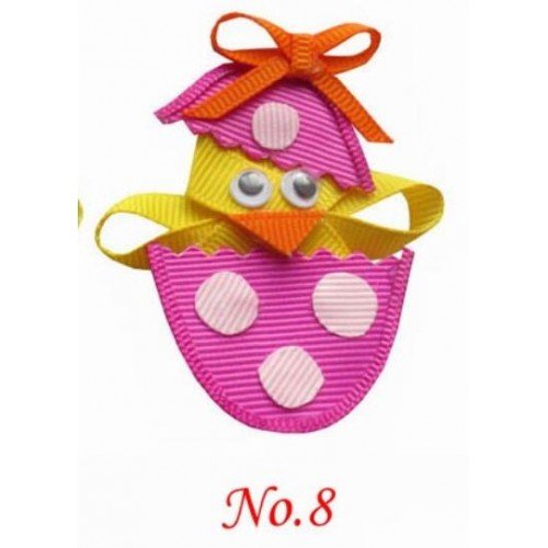 Easter chick  Sculpture hair bows style boutique