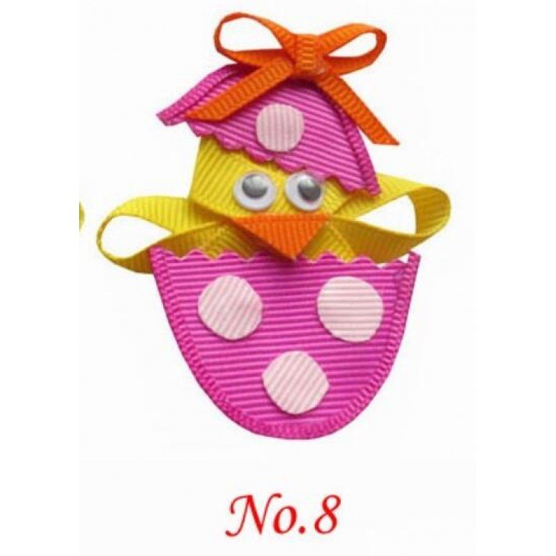 Easter chick Sculpture hair bows style boutique Easter chick Sculpture hair bows style boutique