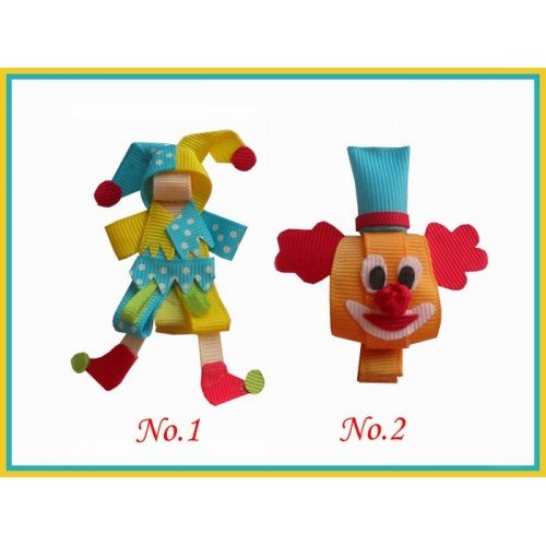 clown  Sculpture hair bows style boutique