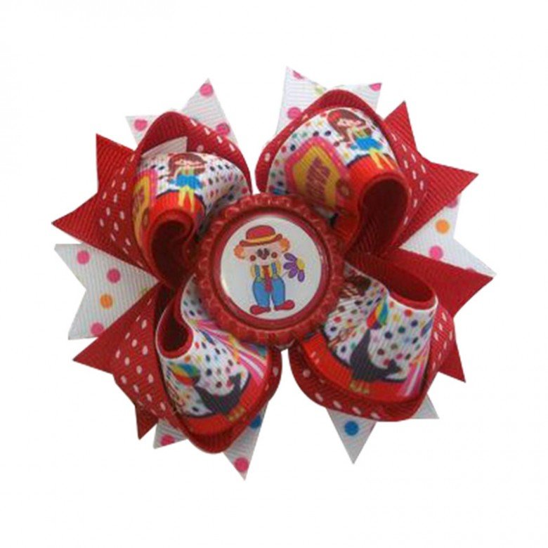 clown hair bow Ribbon Boutique Hair Bow clown hair bow Ribbon Boutique Hair Bow