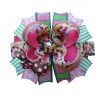 Cowgirl Hair Bows Brown and pink Ribbon Western Hair Bow Cowgirl Hair Bows Brown and pink Ribbon Western Hair Bow