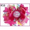 5.5''Lilly Pulitzer inspired hair bows Lily print Boutique Style Hair Bow with Lilly Pulitzer inspired boutique flamingo hairbow
