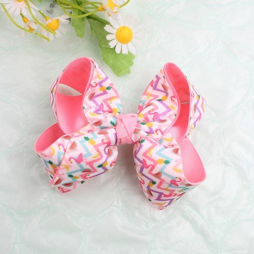 Spring Floral Bow Hair Clip Summer Fruits Pineapple Watermelon  Bows 