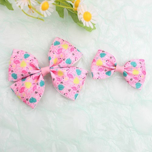 Spring Floral Bow Hair Clip Summer Fruits Pineapple Watermelon  Bows 
