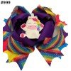 unicorn hair bows
