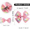 Girls Cartoon unicorn Hair Bow Clip