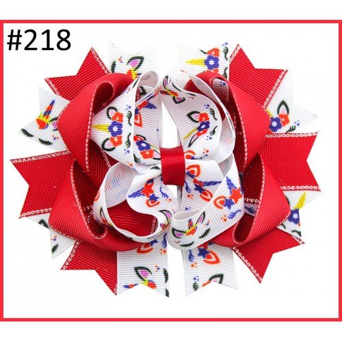 4th of july hair bows