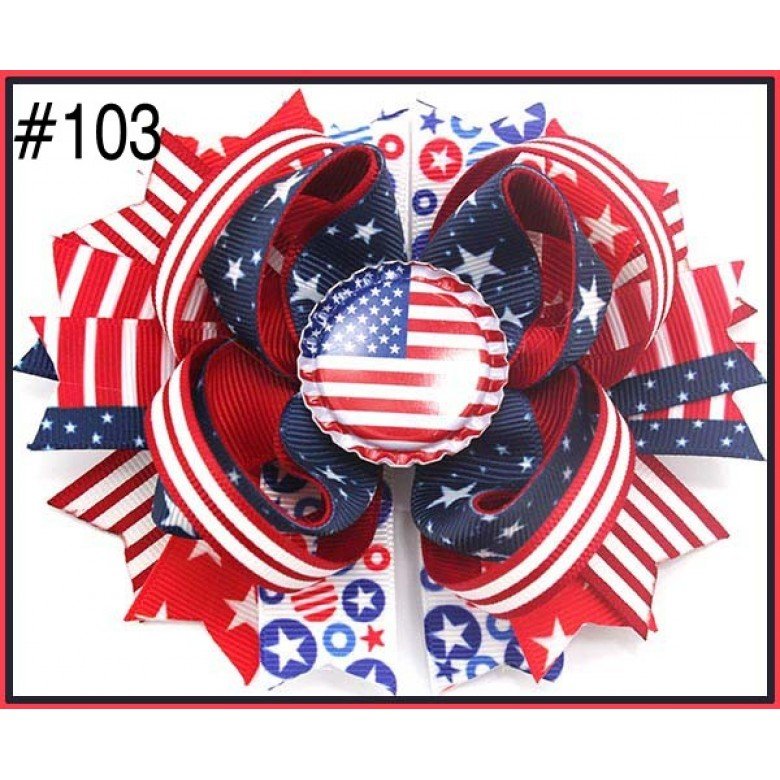 4th of july hair bows 4th of july hair bows