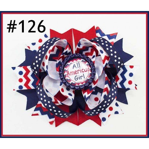  4th of july Hair clips