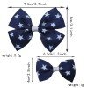 4th of July American Flag Cute Hair Bows Set Kids Teen Patriotic Celebration Hair Bows Clip Girls Hair Accessories