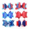 3.5inch 4th of July Patriotic Hair Bows Clip Independence Day Festival Glitter Leather Hair Clip Kids Girls Hair Accessories 3.5inch 4th of July Patriotic Hair Bows Clip Independence Day Festival Glitter Leather Hair Clip Kids Girls Hair Accessories