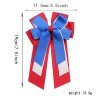 4th of July Patriotic Hair Bow Clips Independence Day Long Tail Sailor Bows