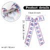 4th of July Patriotic Hair Bow Clips Independence Day Long Tail Sailor Bows for Baby Fourth of July Hair Bow Accessories