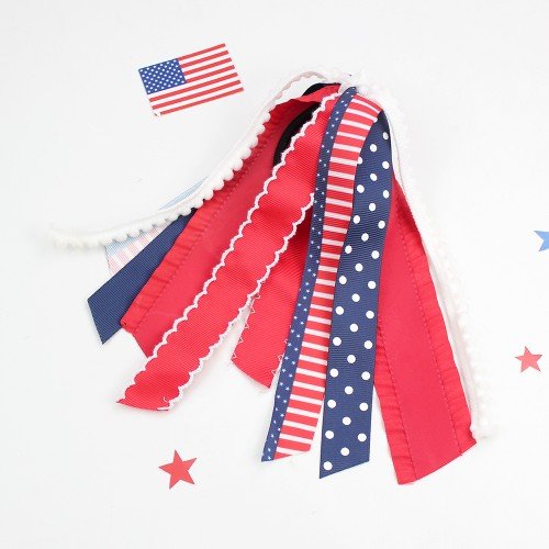 Best Quality 4th of July Patriotic Long Streamer Ponytail Holder for Girls Independence Day Hair Clips Kids Hair Accessories Best Quality 4th of July Patriotic Long Streamer Ponytail Holder for Girls Independence Day Hair Clips Kids Hair Accessories