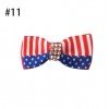Girl 2" Double Bowknot Hair Bow Clip July 4th US Independence National Day flag children's Ribbon Hair Bow With Clip Hair Accessories