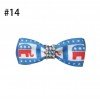 Girl 2" Double Bowknot Hair Bow Clip July 4th US Independence National Day flag children's Ribbon Hair Bow With Clip Hair Accessories