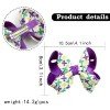  4.1inch Mardi Gras Girls Hair Clip