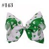 8inch St patrick day hair bow with alligator clip jojo big  spring Patrick days boutique hair bows big clips accessories