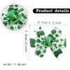 2pcs/set St Patrick's Day Pinwheel Lucky Four-leaf Clover Hair Bow Clip Girls Grosgrain Hair Bows Kids Festival Hair Accessories
