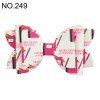 4.5inch school glitter hair bow clips