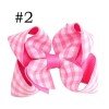 3'' gingham boutique hair bows baby girl hair accessorires toddle hair clip