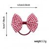 set Back to School Gingham Plaid Hair Bows Set Girls Students Gingham Headband Kids Boutique Hair Accessories