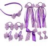 Back to School Students Gingham Hair Accessories Set for Girls Gingham Streamers Hair Clips Tie School Headband Back to School Students Gingham Hair Accessories Set for Girls Gingham Streamers Hair Clips Tie School Headband