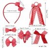 Back to School Students Gingham Hair Accessories Set for Girls Gingham Streamers Hair Clips Tie School Headband Back to School Students Gingham Hair Accessories Set for Girls Gingham Streamers Hair Clips Tie School Headband