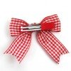 2pcs/pair Gingham Hair Bow Clip for Girls Solid Color Check Tartan Hair Clips Cute Plaid Bows Kids Hair Bow Accessories