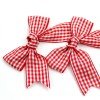2pcs/pair Gingham Hair Bow Clip for Girls Solid Color Check Tartan Hair Clips Cute Plaid Bows Kids Hair Bow Accessories