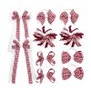 Set  Back to School Gingham Hair Bows Students Gingham Korker Hair Tie School Uniform Headband Kids Hair Accessories