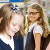 Back to School Gingham Bows Set Students BB Clips Korker Hair Tie for School Uniform Kids Hair Accessories