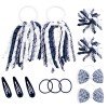 Back to School Gingham Bows Set Students BB Clips Korker Hair Tie for School Uniform Kids Hair Accessories