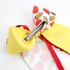 girls back to school pencil cheer hair bow clips