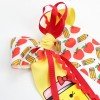 girls back to school pencil cheer hair bow clips