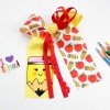 girls back to school pencil cheer hair bow clips girls back to school pencil cheer hair bow clips