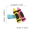 Back to School Cute Pencil Grosgrain Ribbon Hair Bow Clips Students Pencil Shape Hair Clips for Kids Hair Accessories