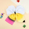 Back to School Neopreneboo Pencil Hair Bow for Girls School apple Vacuum Cup Hair Clips Kids School Uniform Hair Accessories