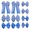 10Pcs Gingham Hair Bows Set, Plaid and Solid Grosgrain Ribbon Bow Clips for Girls, School Hair Accessories Pack 10Pcs Gingham Hair Bows Set, Plaid and Solid Grosgrain Ribbon Bow Clips for Girls, School Hair Accessories Pack