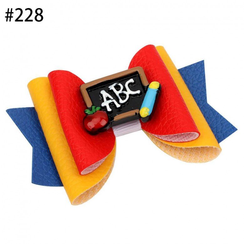 back to school Glitter hair bows back to school Glitter hair bows