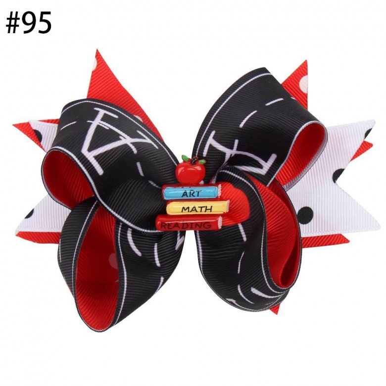 Back to School Pencil Hair Bow for Girls School Hair Clips Kids School Uniform Hair Accessories 51-100 Back to School Pencil Hair Bow for Girls School Hair Clips Kids School Uniform Hair Accessories 51-100